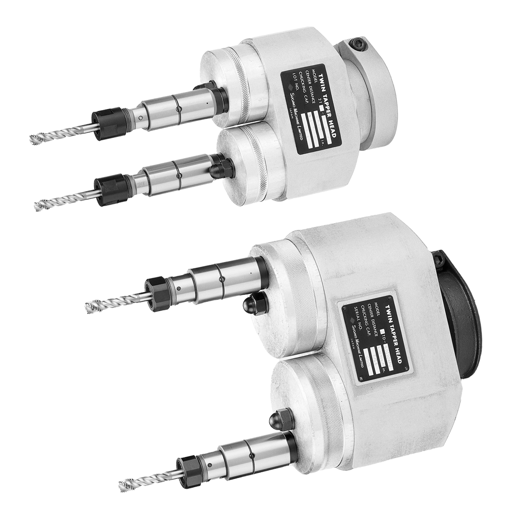 Adjustable Two Spindle Tapping Heads On Sugino Corp.